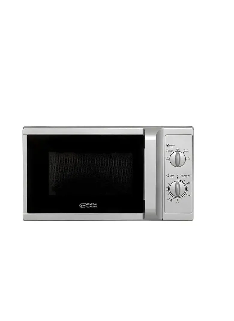 General Supreme Microwave 20 Ltrs, Easy Mechanical Control, Silver-1