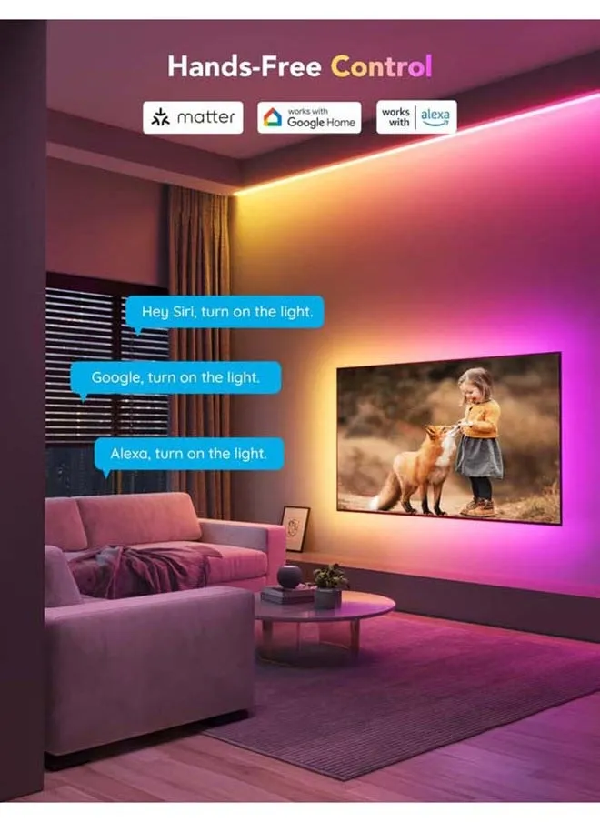 شريط إضاءة Govee LED M1 متوافق مع المواد (2 متر) [فئة الطاقة G] 24 فولت-2