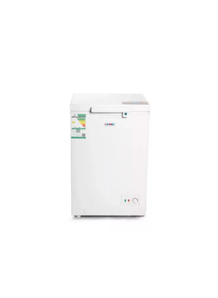 Ground freezer from KMC with a capacity of 3.5 cubic feet, white, KMCF-100H-1