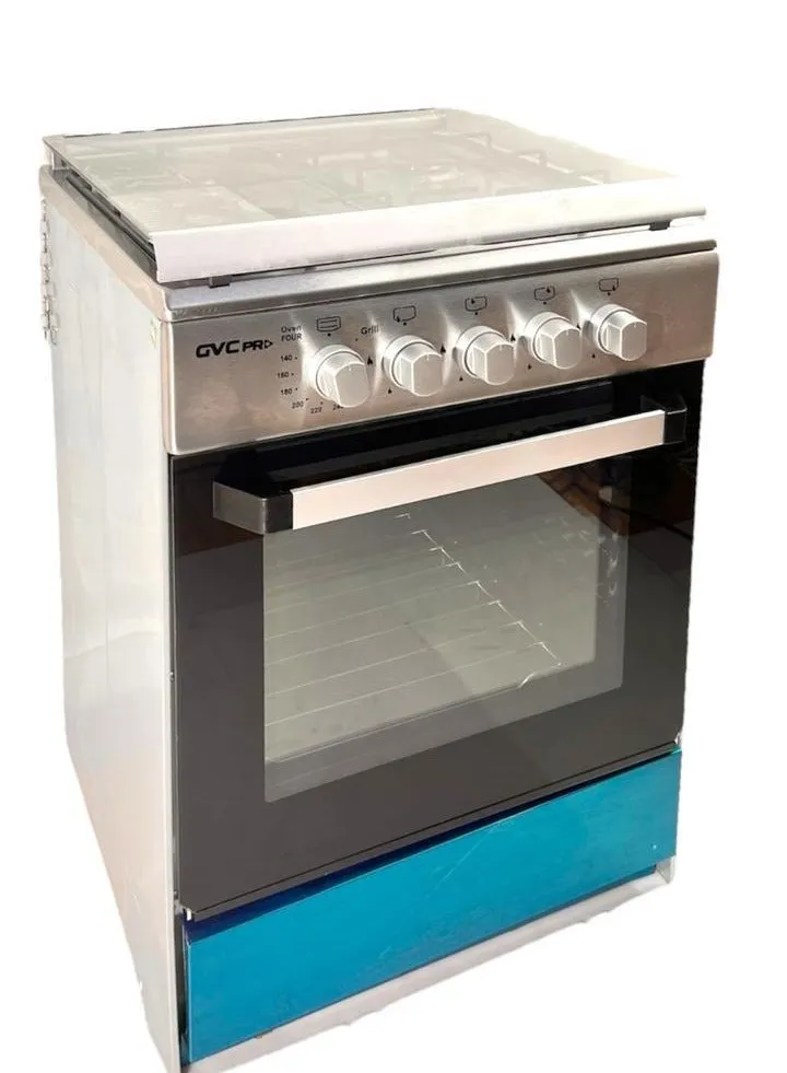 GVC PRO Stainless Steel gas oven - 4 burners, full safety, 55*55 - GVCO-5555-EG-1 GVCO-5555-EG-1 STEEL-1