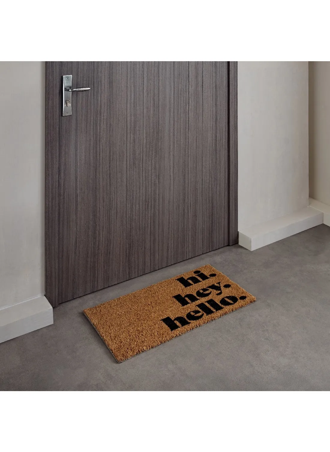 Halla Printed Coir Doormat with Latex Back 75 x 40 cm-2