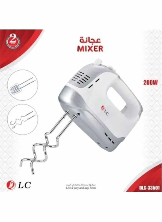 عجان دي ال سي 200 وات ابيض DLC-33501 ابيض-2