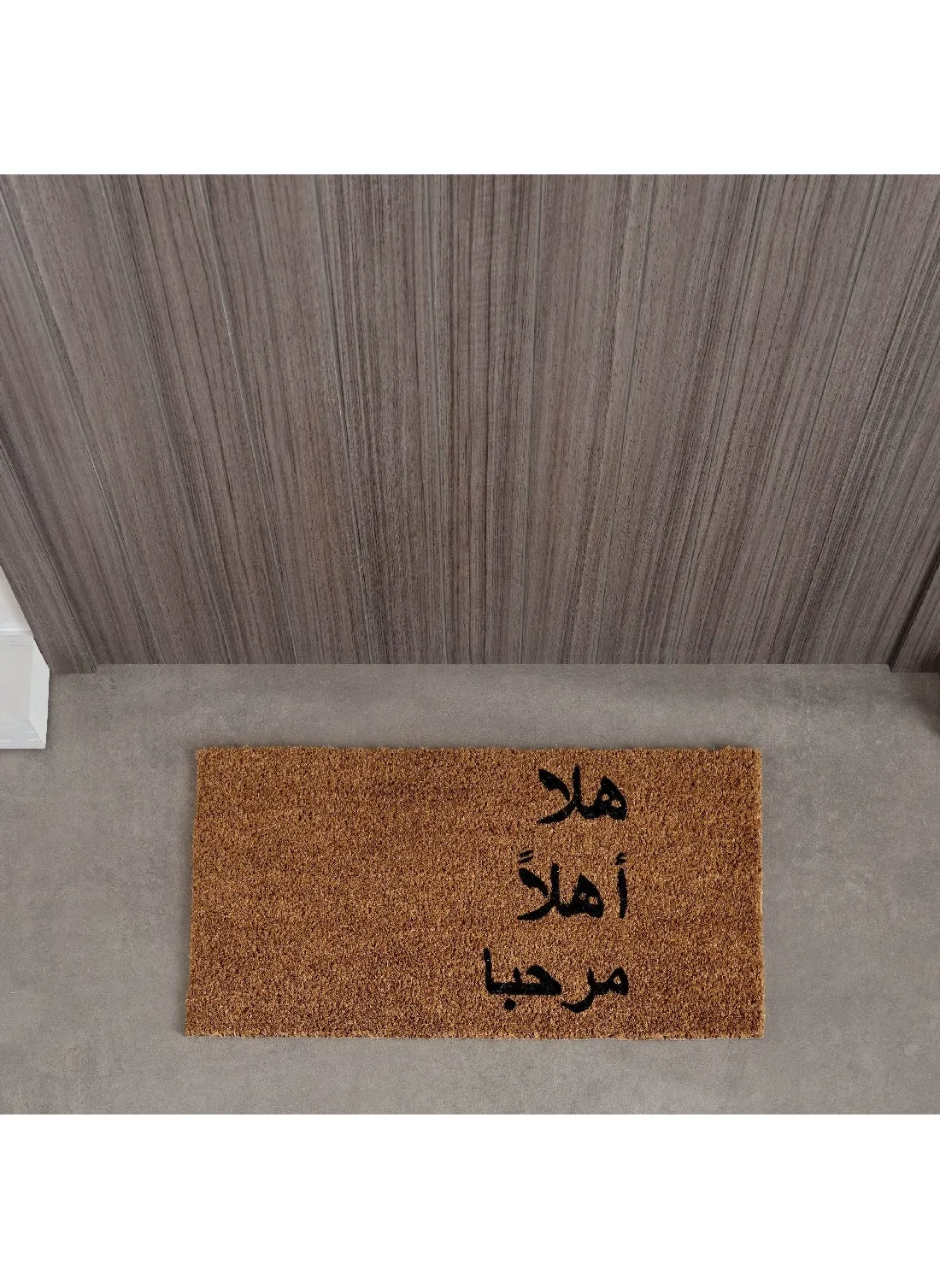 Hello Printed Coir Doormat with Latex Backing 75 x 40 cm-1