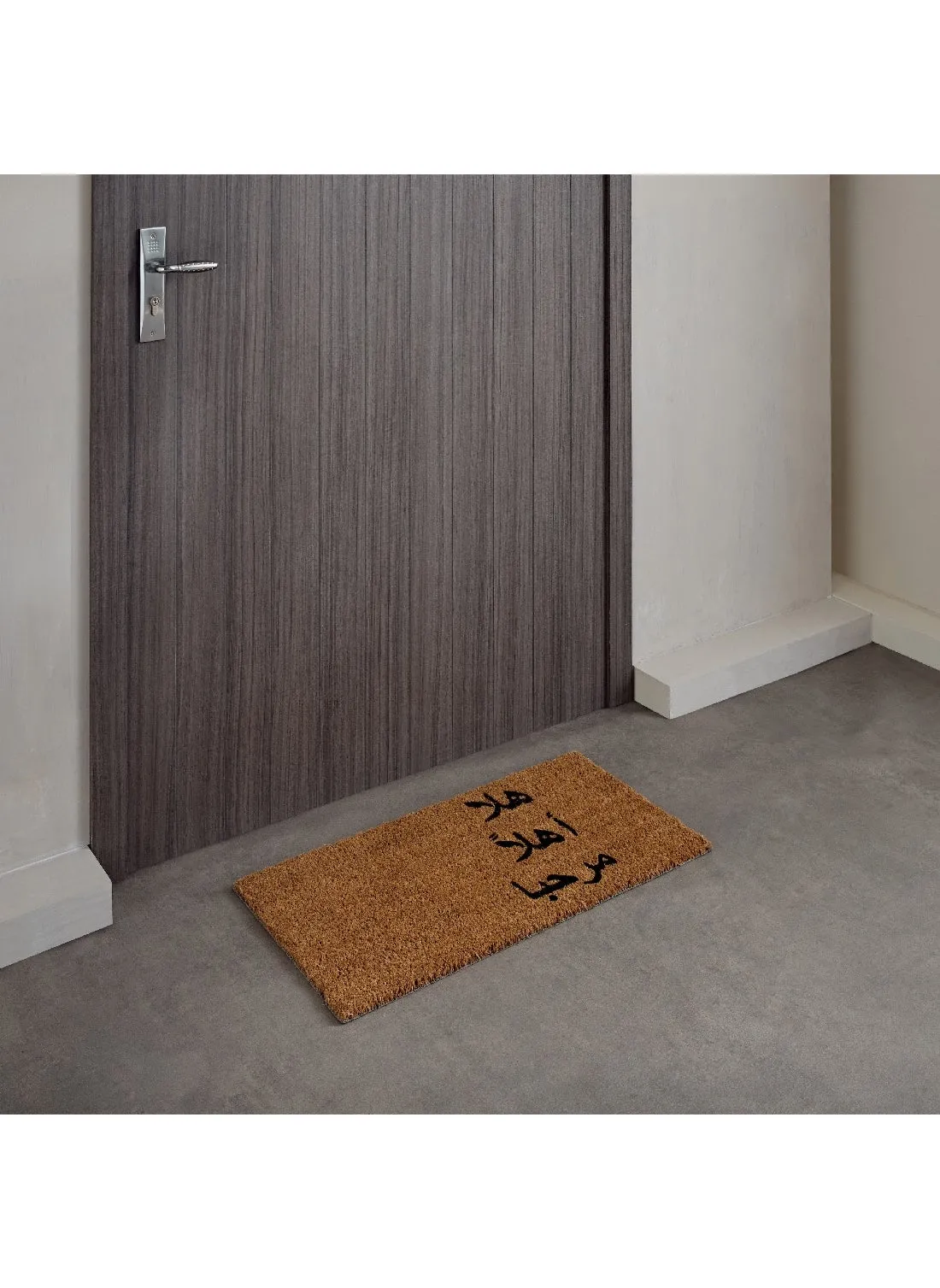 Hello Printed Coir Doormat with Latex Backing 75 x 40 cm-2