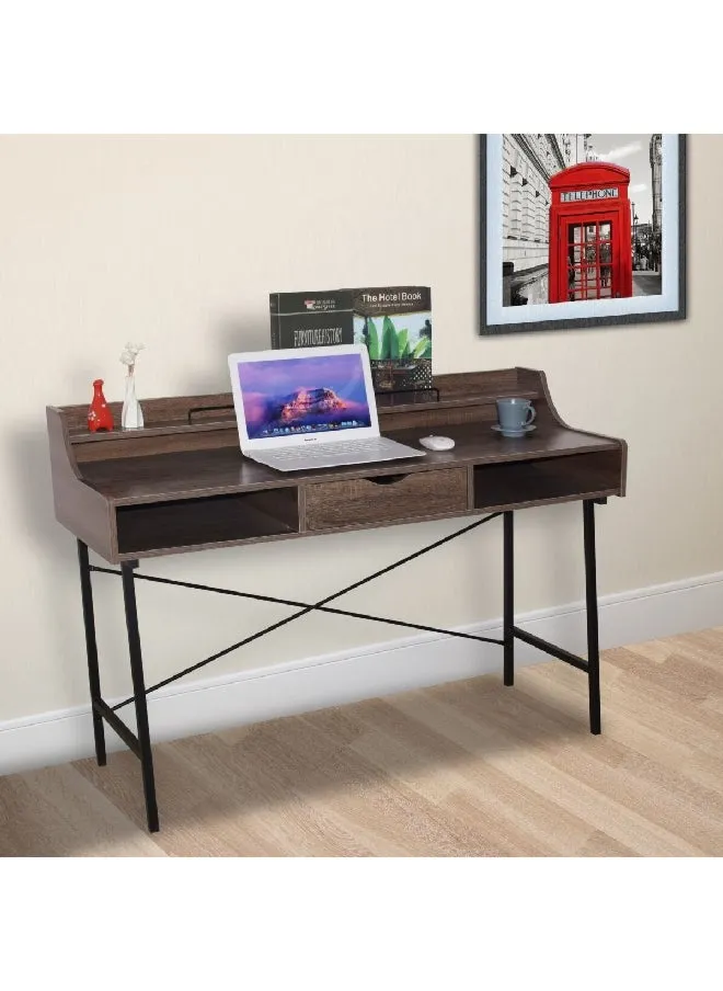 Home Office Computer Desk Brown And Black 86 X 48 X 124 Cm Cd-20130-2