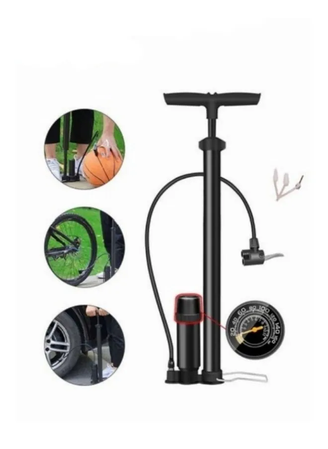 Household Bike Pump with Gauge Portable Bicycle Tire Pump 160 PSI Multi-function Air Pump-1