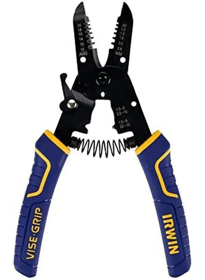 IRWIN VISE-GRIP أداة تجريد الأسلاك/قاطع الأسلاك، 8 بوصة (2078309)-2