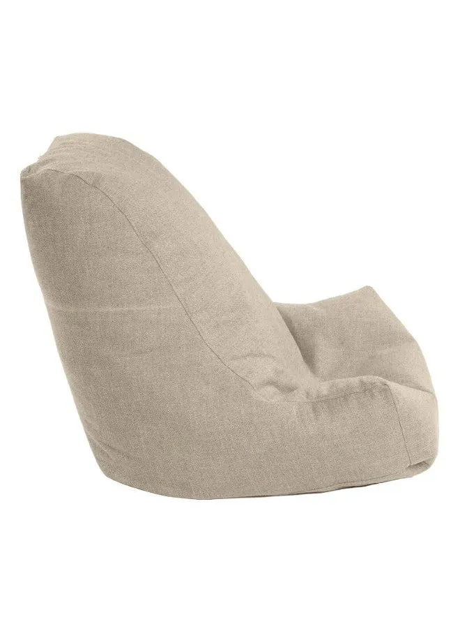 Linen Bean Bag Chair with Filing EPS beads 70x70x90 cm - Light Beige-2