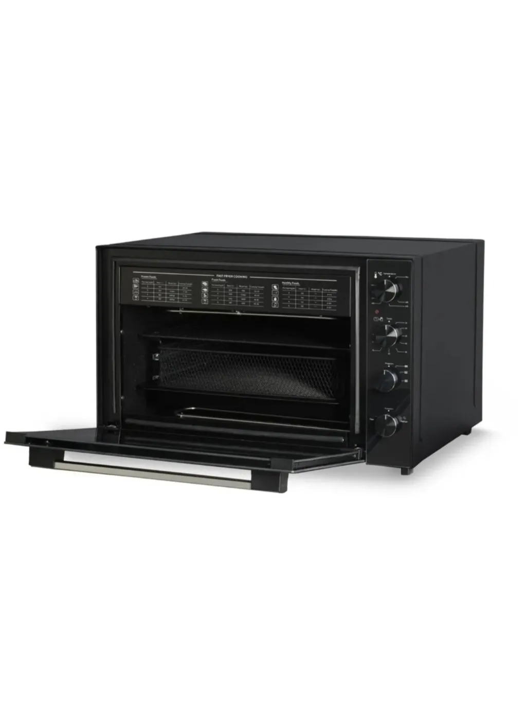 Luxell Turkish electric oven 70 liters black with fryer-1