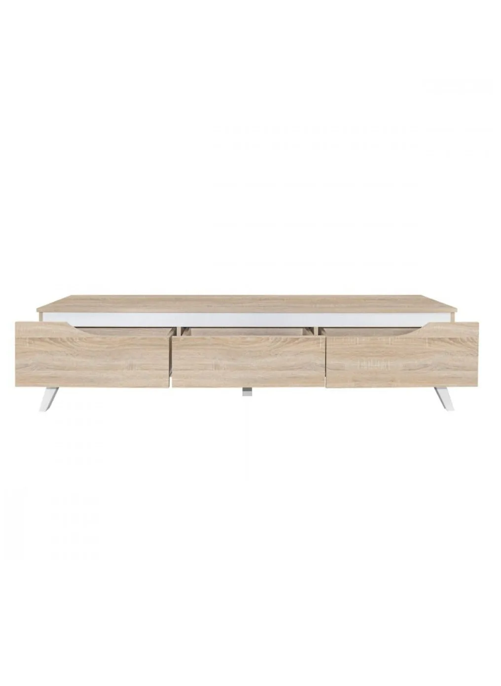 Malaysian wood TV table in wooden color with white line  160*42.5*40cm-2