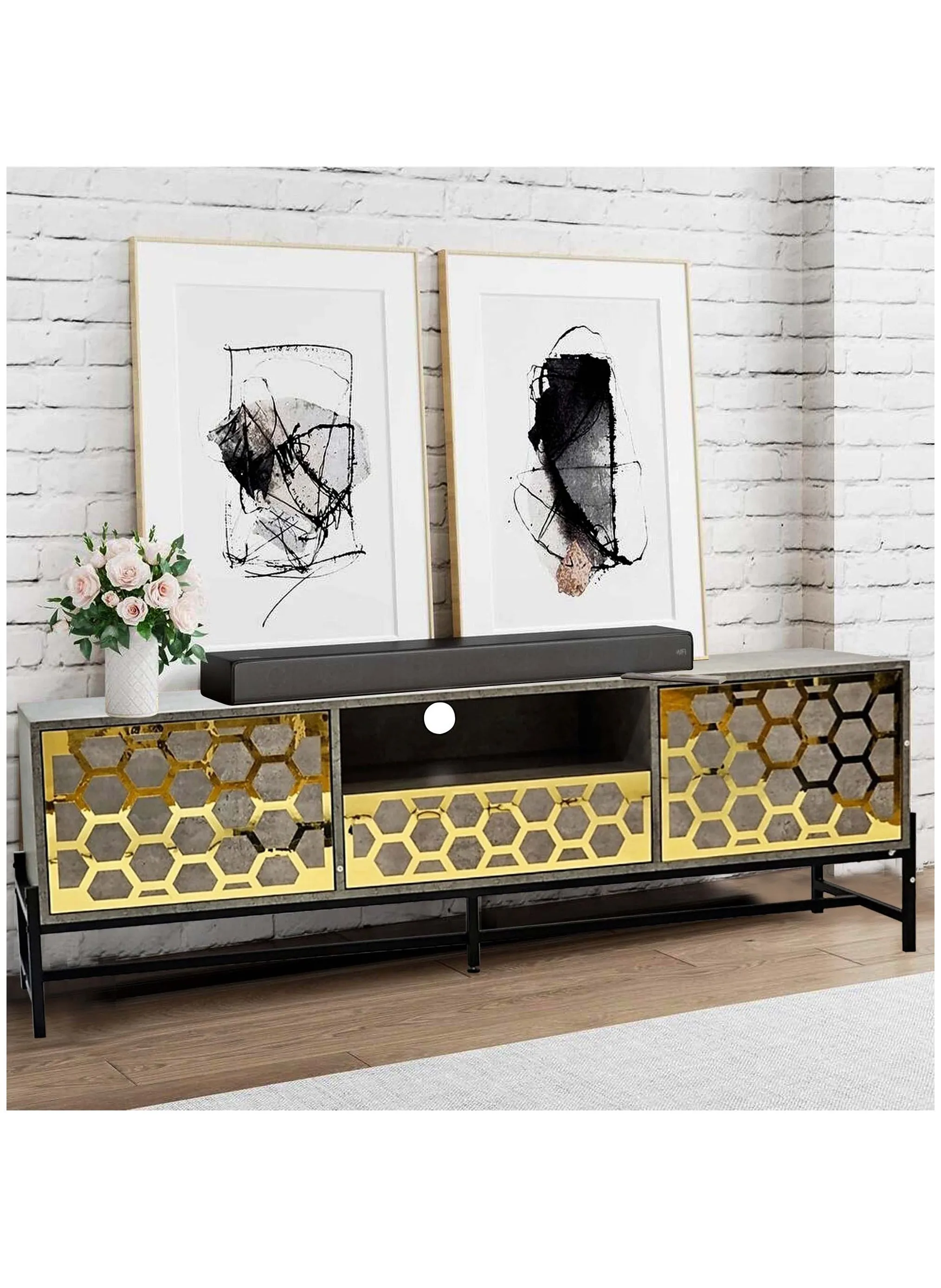 Manufacture Modern Tv Cabinet Custom Tv Stand Cabinet For Living Room 160*55*40cm-2