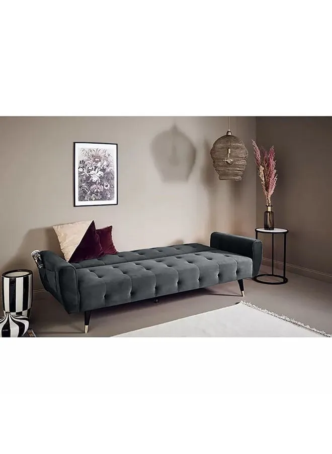 مونتلا | أريكه سرير 2 في 1 من المخمل Velvet 36x179x106 cm- رمادي-2