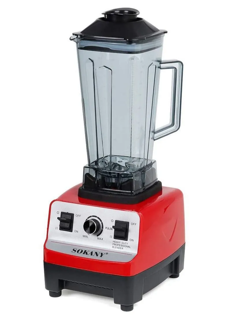 Multifunctional Countertop Blender Ice Shaver Food Grinder Juicer 2L 4500W SK-444 Red-1