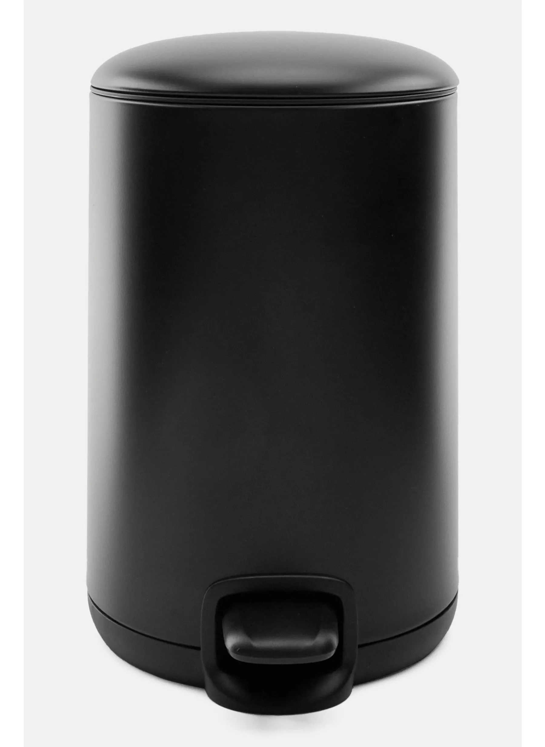 Plastic Push Button Trash Bin 3L, Black-1