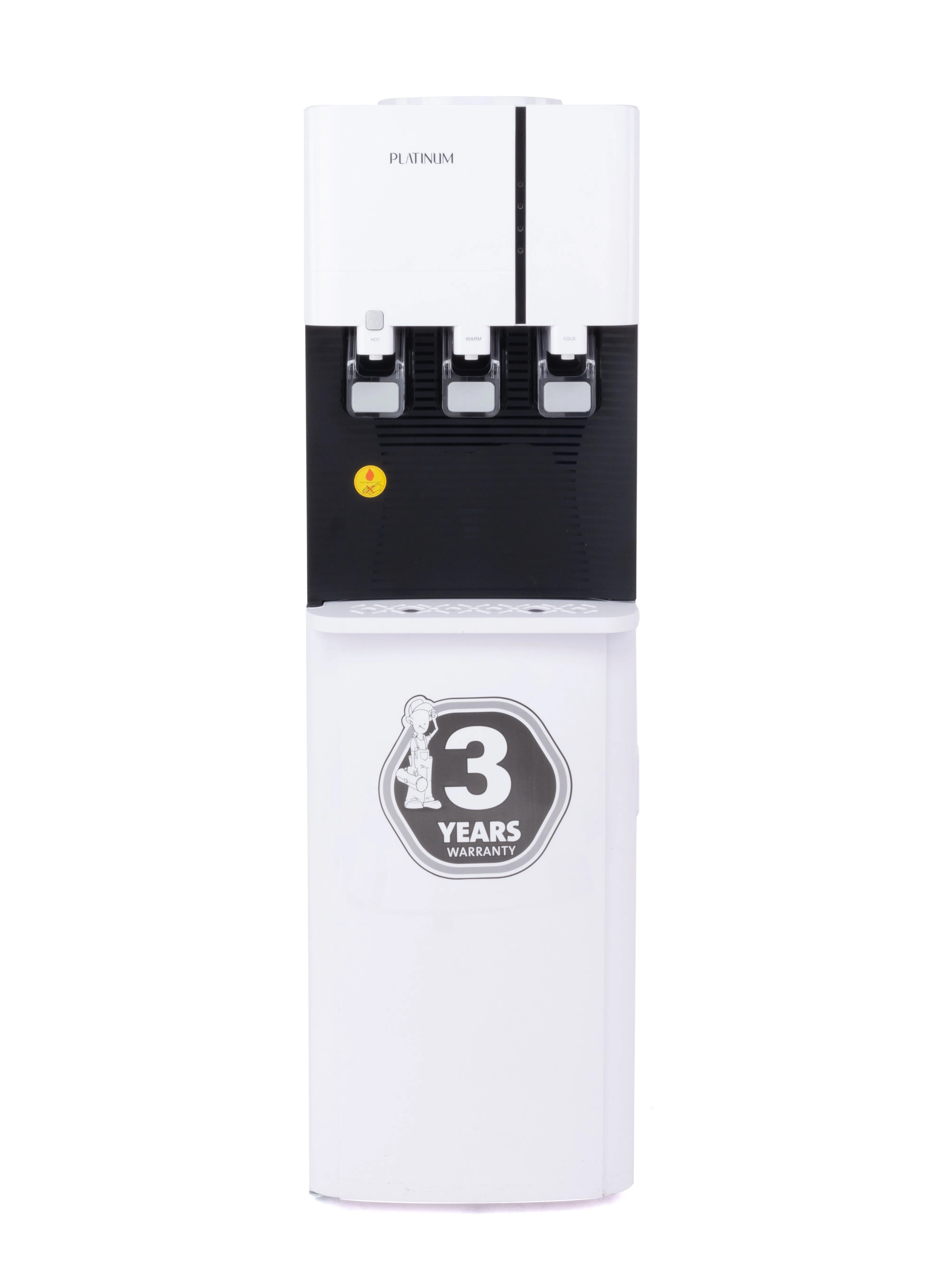 Platinum Bottom Loading Water Dispenser with Child Lock White and Black-1