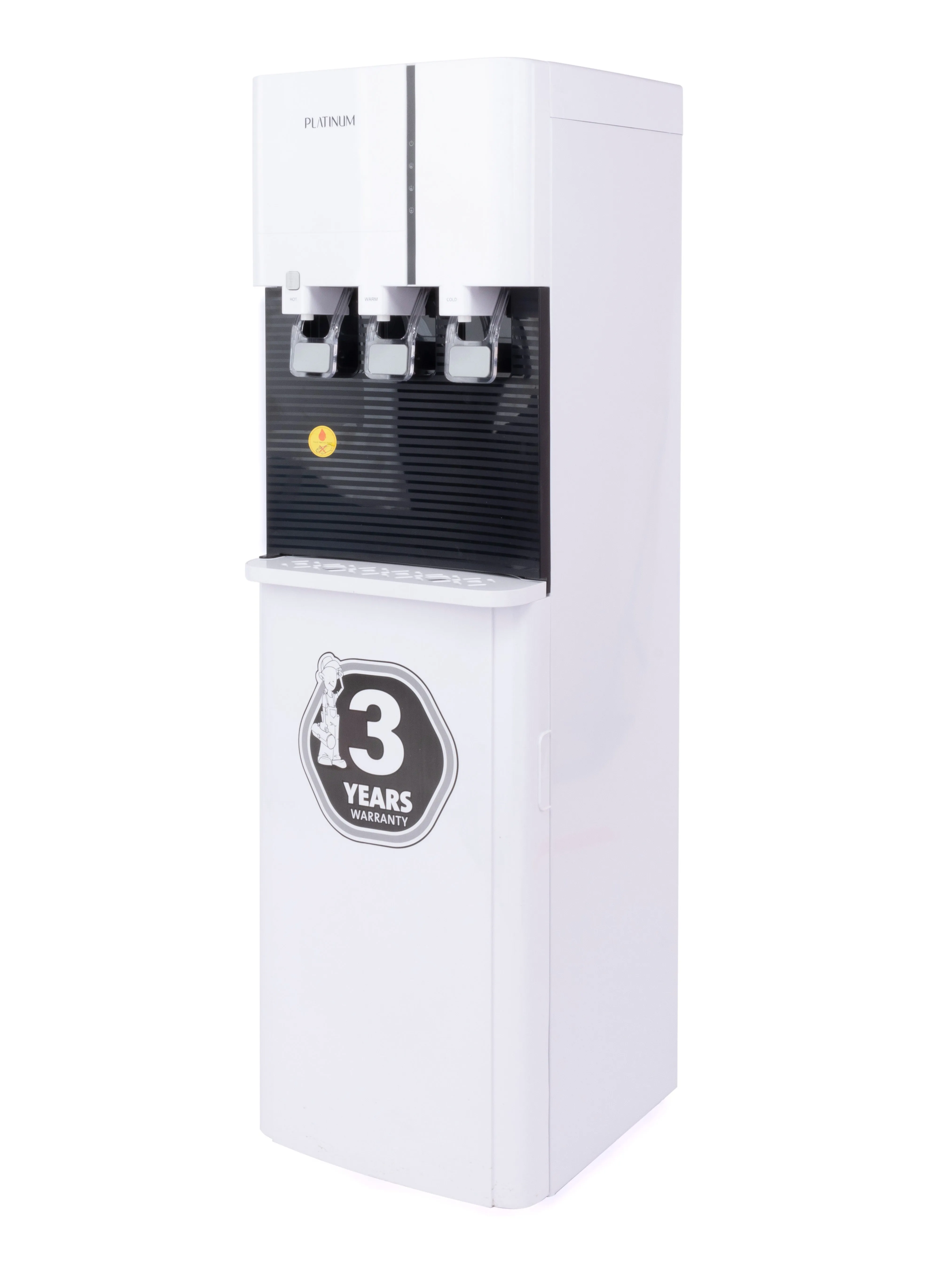 Platinum Bottom Loading Water Dispenser with Child Lock White and Black-2