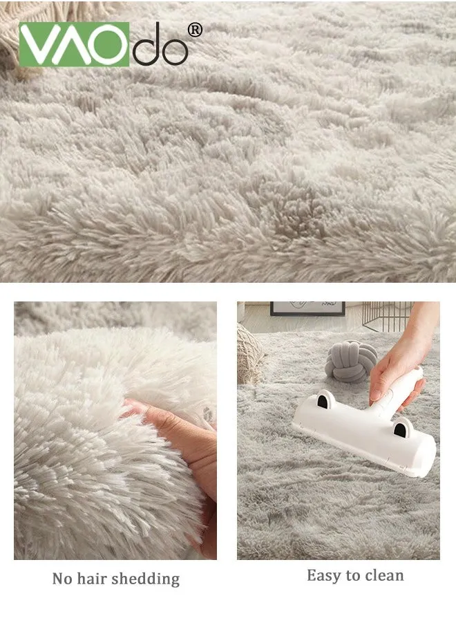 Plush and Fluffy Carpet No Shedding Home Decoration Soft Runway Rug Suitable for Children's Room Dorm Bedside Rug 180*200CM-2