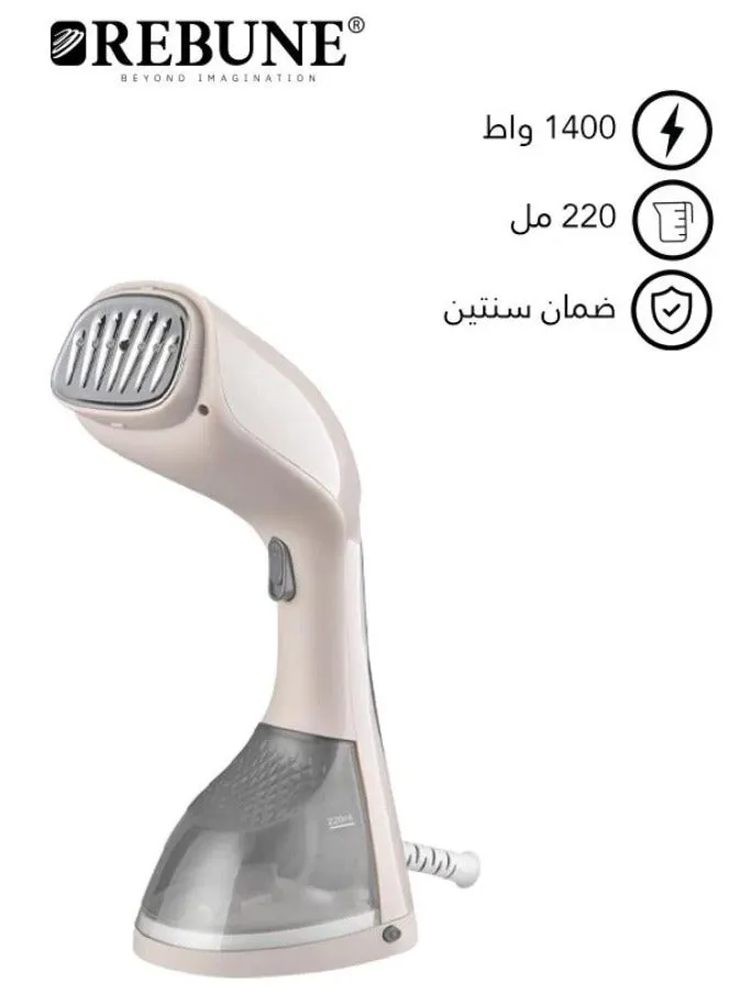 ماكينة كي بالبخار محمولة باليد مع فرشاة لإزالة الوبر 220 ml 1400 W RE-3-047 رمادي-1