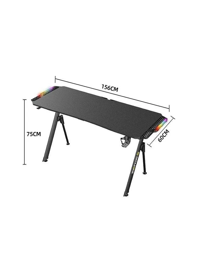 طاولة احترافية للألعاب بإضاءة متعددة الألوان RGB مقاس 153 سم-2