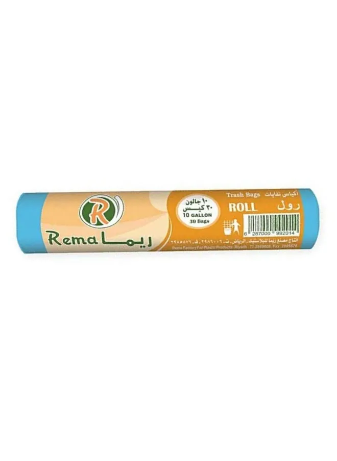 Rema Trash Bags Roll, 10 Gallons, 30 Bags-1