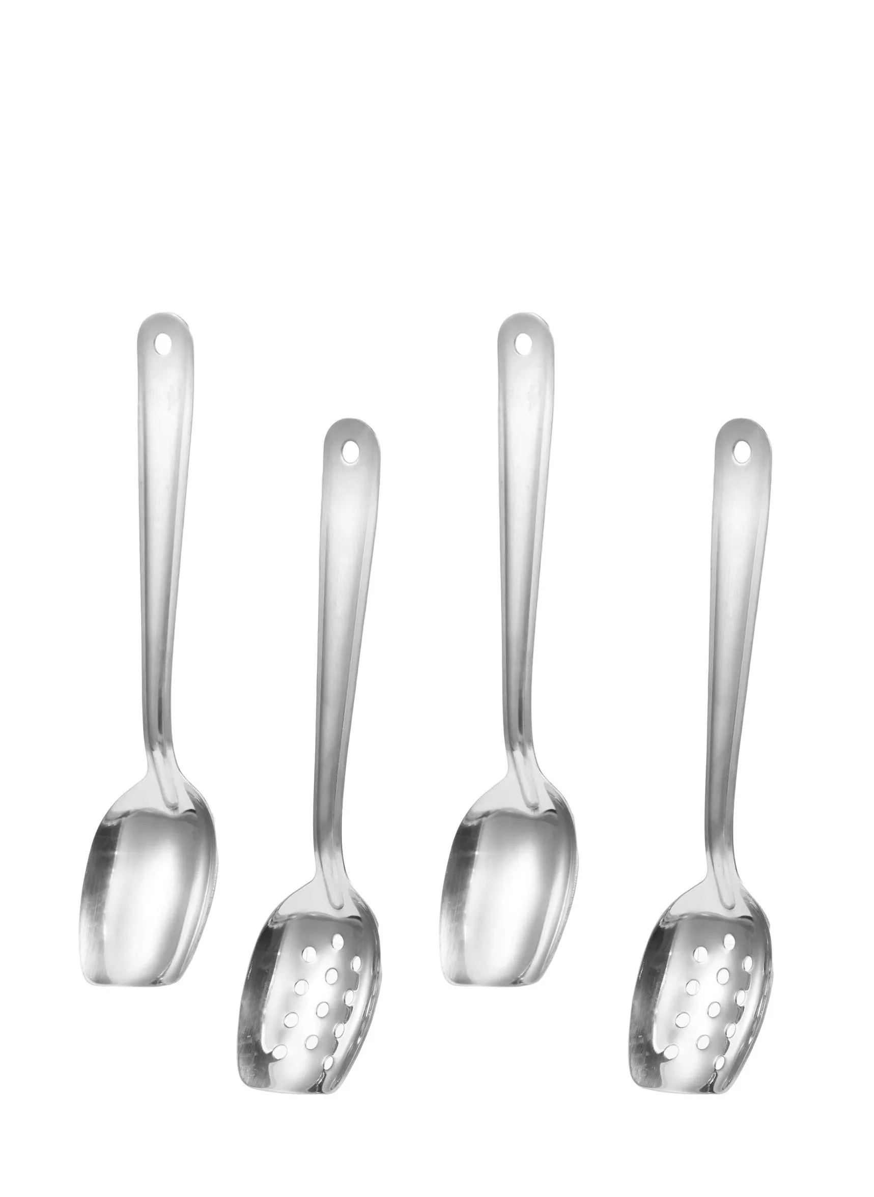 Restaurant Catering Serving Utensils, Advanced Performance Skimmer Perforated, Stainless Steel Spoons Set, for Buffet Can Banquet Cooking Kitchen-1