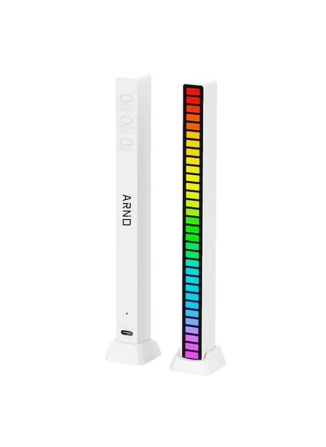 شريط مصابيح إيقاع الموسيقى المنشط RGB للتحكم في الصوت LED شرائط إضاءة USB محيطة متعددة الألوان-1