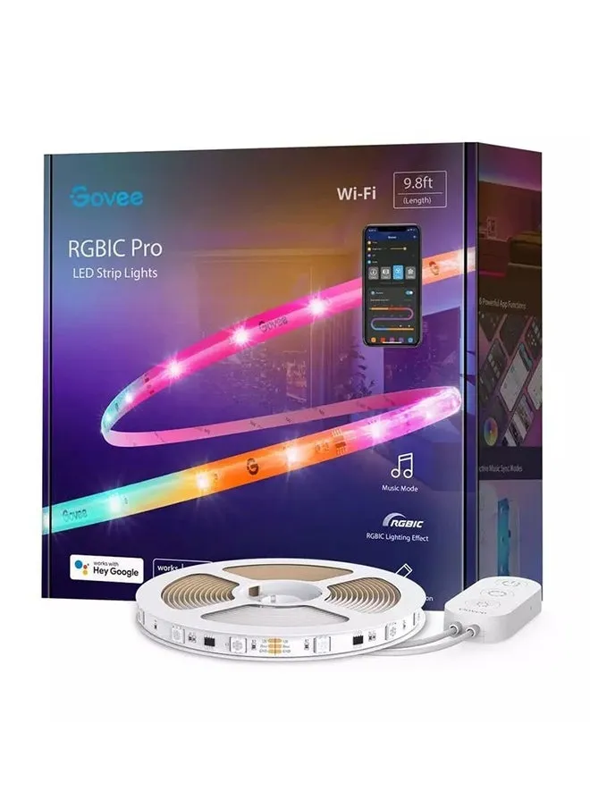 RGBIC Wi-Fi مع أضواء شريط LED بلوتوث وطلاء واقي بطول 5 أمتار-2