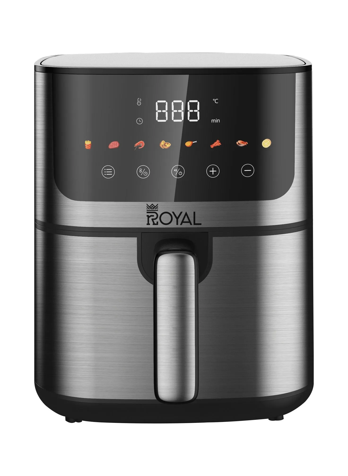 ROYAL Air Fryer Digital RA-AFD4718 |  1400W With BS Plug | Digital Control | Built-In Menu (Black/Gray)-1