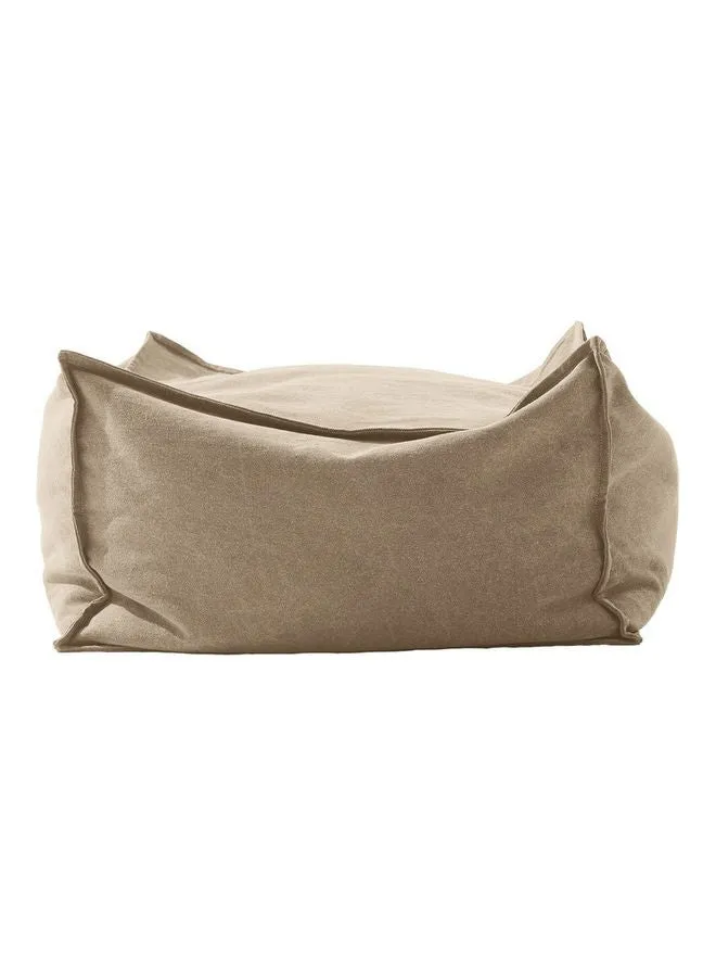 Sandy Cubic Bean Bag Beige-1