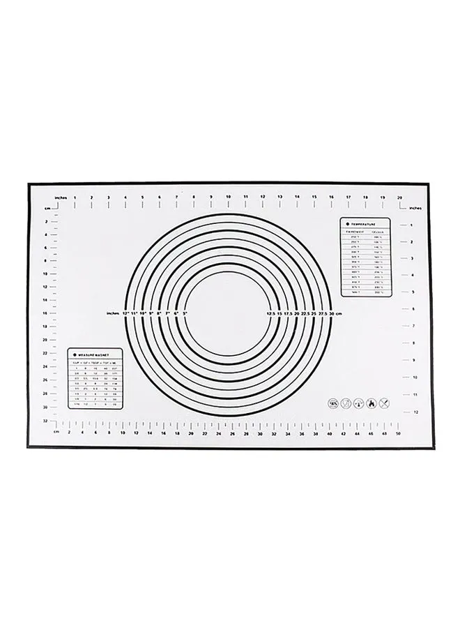 بساط لصنع العجين من السيليكون مع أدوات قياس أسود 60 x 40 x 0.04Ø³Ù†ØªÙŠÙ…ØªØ±-1