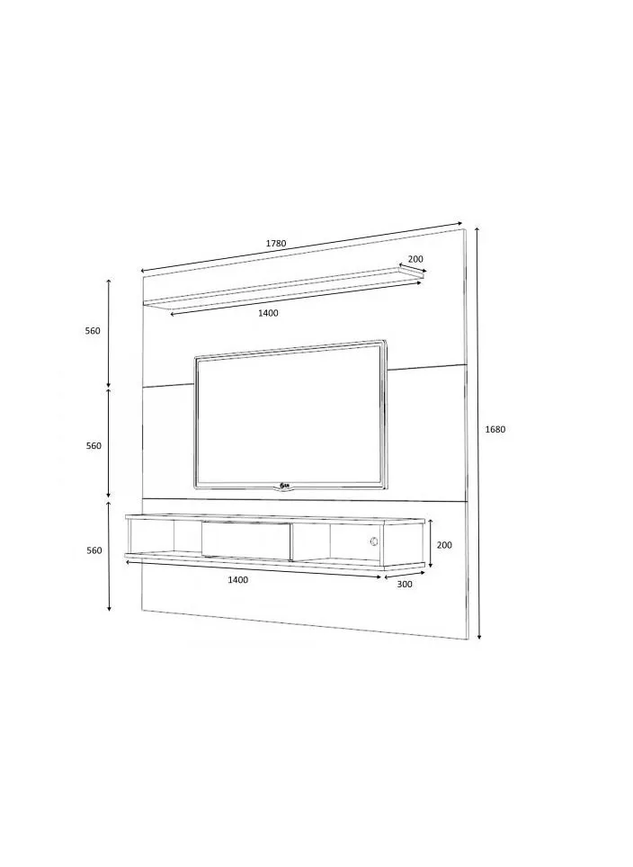 Slina Tv Table Model Brown-2