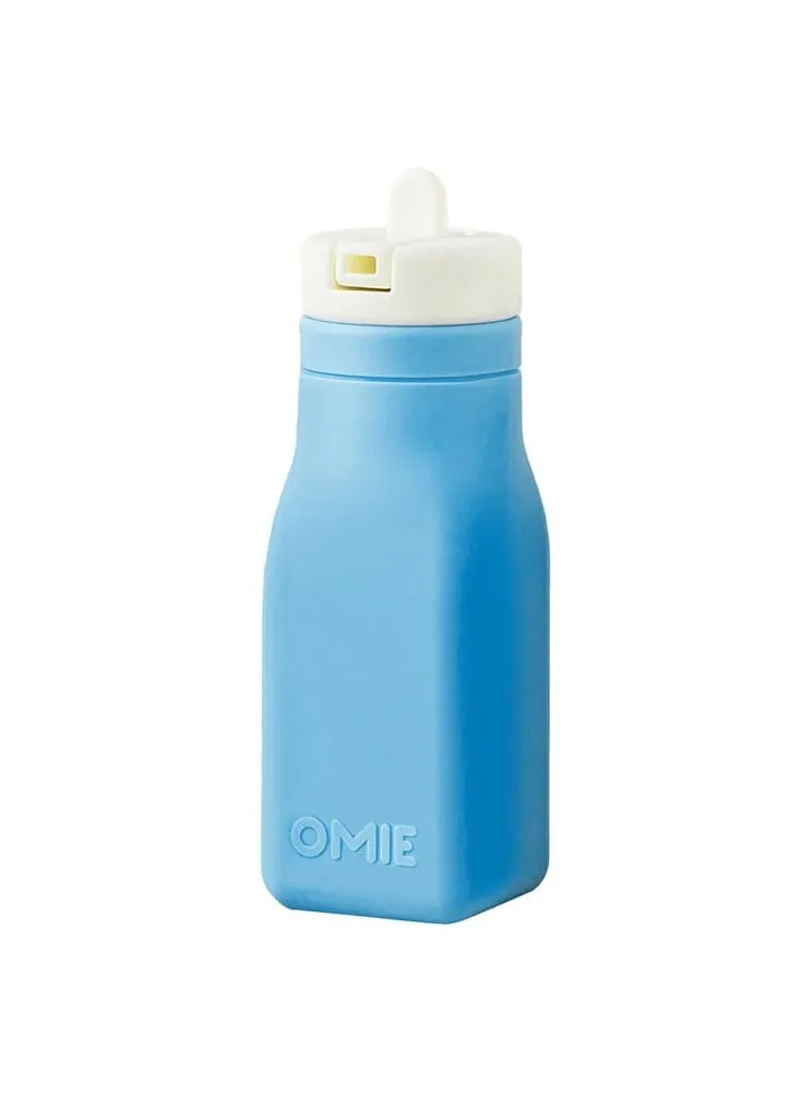 Soft Silicone Water Bottle, Blue-1