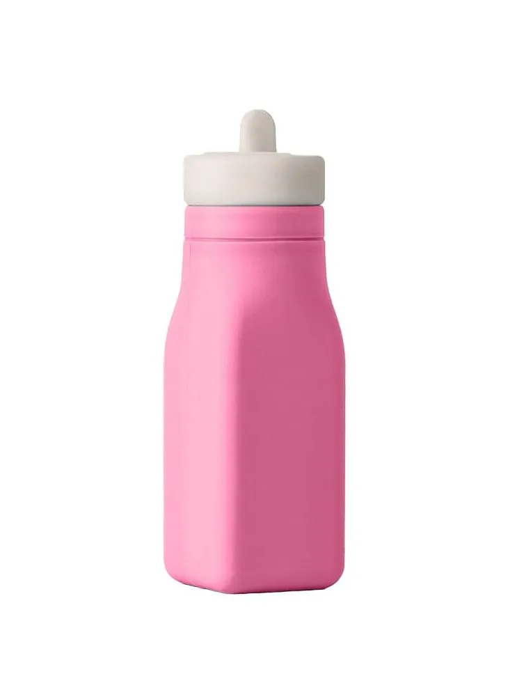 Soft Silicone Water Bottle, Pink-1