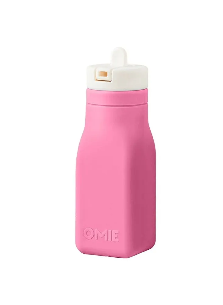 Soft Silicone Water Bottle, Pink-2