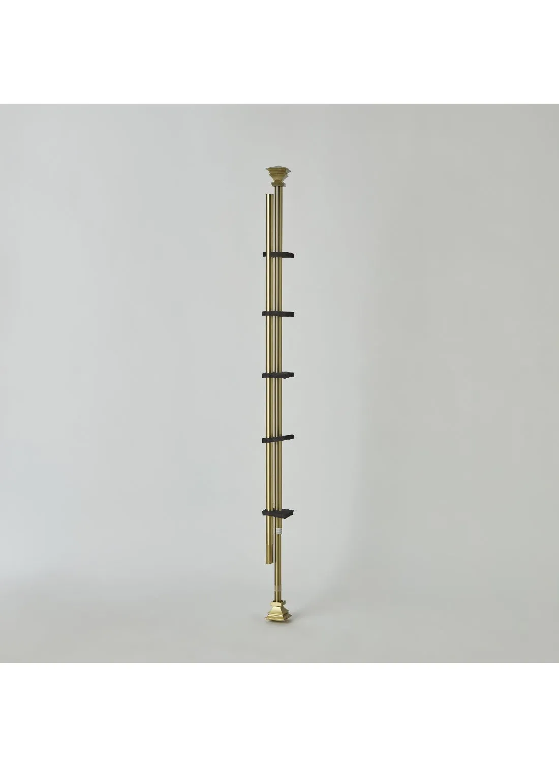 Square 25mm Curtain Rod and Finial 320 x 2.5cm-1