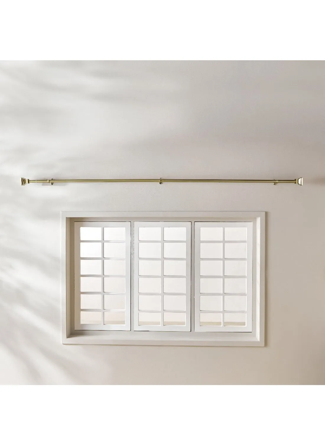 Square 25mm Curtain Rod and Finial 320 x 2.5cm-2