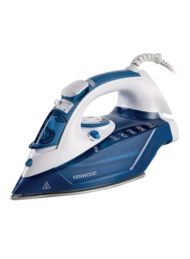 Steam Iron With Ceramic Soleplate, Auto Shut-Off, Anti-Drip, Anti-Calc, Self Clean, Continuous Steam, Steam Burst, Spray Function 350 ml 2600 W OWSTP75.000WB White/Blue-1