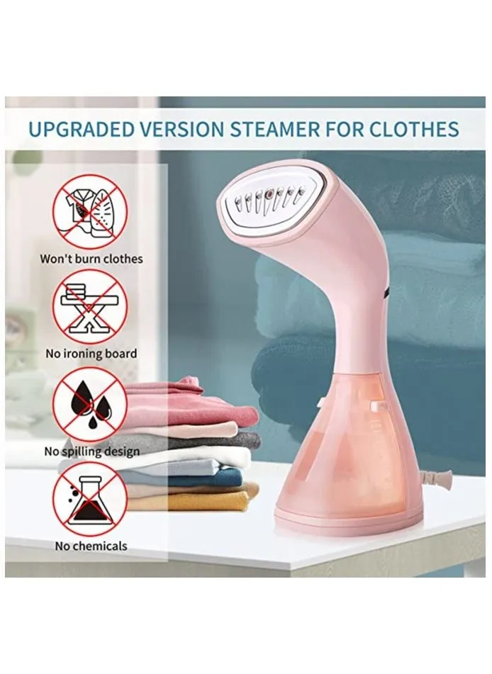 Steamer for Clothes, Handheld Garment Steamer, 1200W Mini Travel Steamer, Portable Fabric Steam Iron Auto Shut Off & Leak Proof，LCD Display/15s Fast Heating/Wrinkle Remover-2