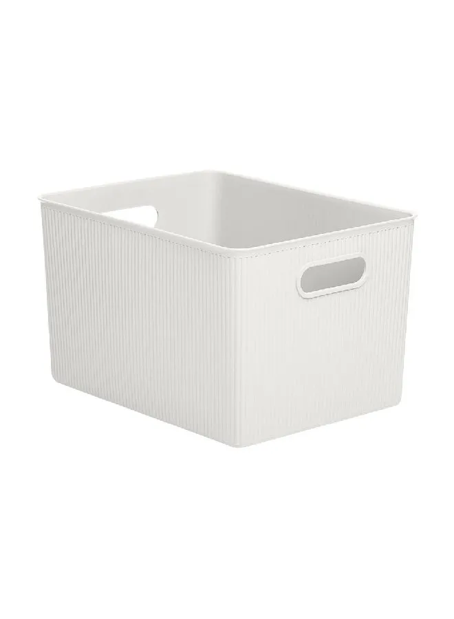 TATAY WHITE 22L HOME STORAGE BOX Clear 39*29*24cm-1