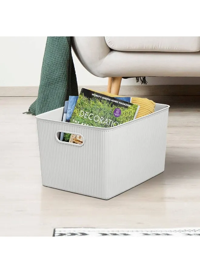 TATAY WHITE 22L HOME STORAGE BOX Clear 39*29*24cm-2