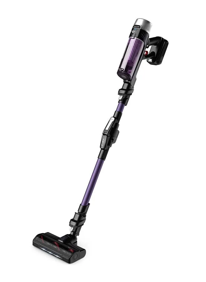 TEFAL Cordless Vacuum Cleaner | XForce Flex 9.60 Allergy | 100 Air W | Up to 45min | Flex Technology | Auto Speed | Digital Display | Power LED Vision | Black & purple | 2 Years Warranty | TY2039HO 0.44 L 250 W TY2039HO Black & purple-2