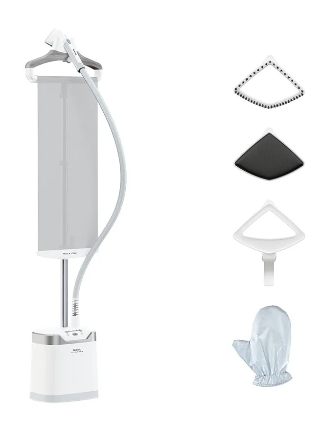 TEFAL Pro Style Care Garment Steamer | Extra-Powerful Steam Up to 42 g/minute | Perfect Results | 1.3 L 2000 W IT8470M0 White and silver-1