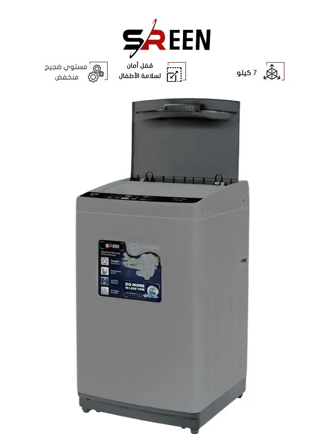 Top Load Automatic Washing Machine 7 Kg SRWM-8S Silver-1