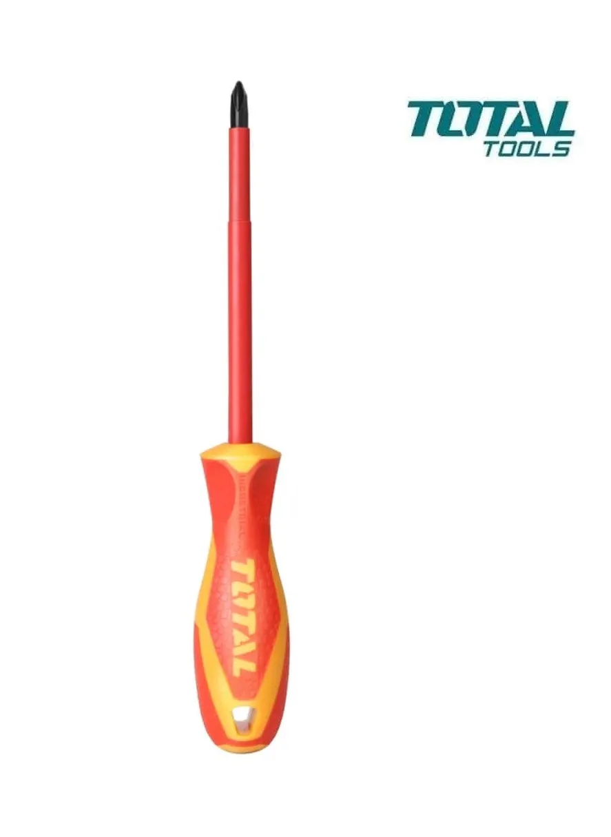 TOTAL Insulated ScrewDriver PH2 X 100 THTISPH2100-2