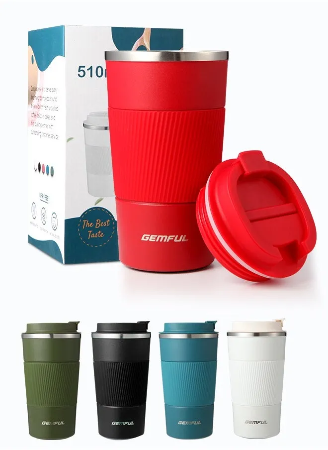 Travel Coffee Mug Stainless Steel Vacuum Ice and Hot Drinks Insulated Tumbler for Home Office Outdoor Works-1