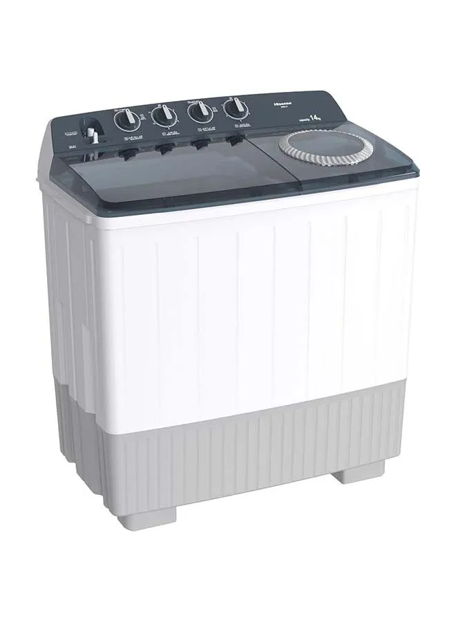 Twin Tub Semi Auto 12 kilo Washing Machine, Easy to Move , Noiseless, High Quality, White WSG12 White-1