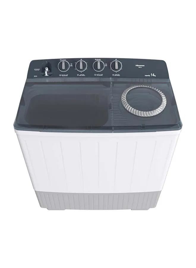 Twin Tub Semi Auto 12 kilo Washing Machine, Easy to Move , Noiseless, High Quality, White WSG12 White-2