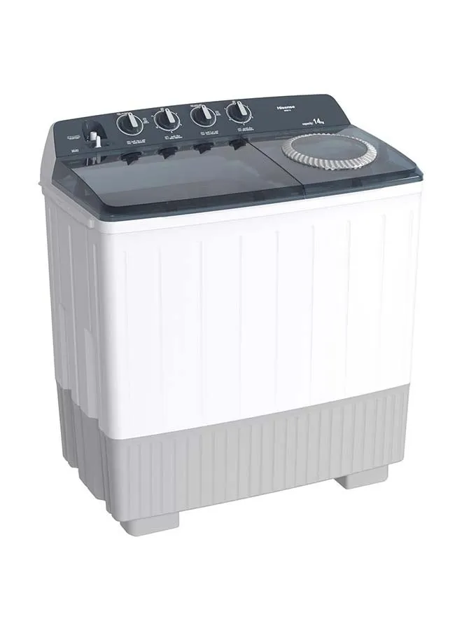 Twin Tub Semi Auto 9 kilo Washing Machine, Easy to Move, Noiseless, High Quality, White WSG90 White-1