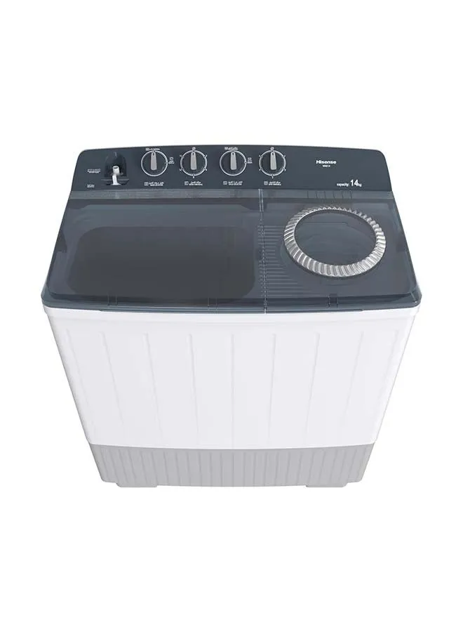 Twin Tub Semi Auto 9 kilo Washing Machine, Easy to Move, Noiseless, High Quality, White WSG90 White-2