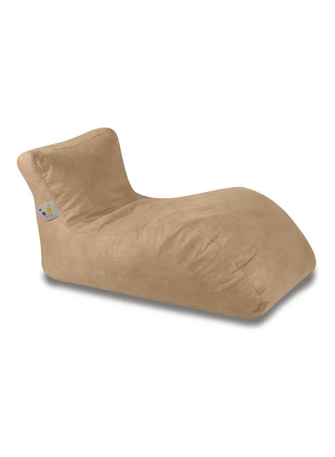 Ultra-Soft Bean Bag Relaxing Chair Beige 135 x 35 x 70cm-1